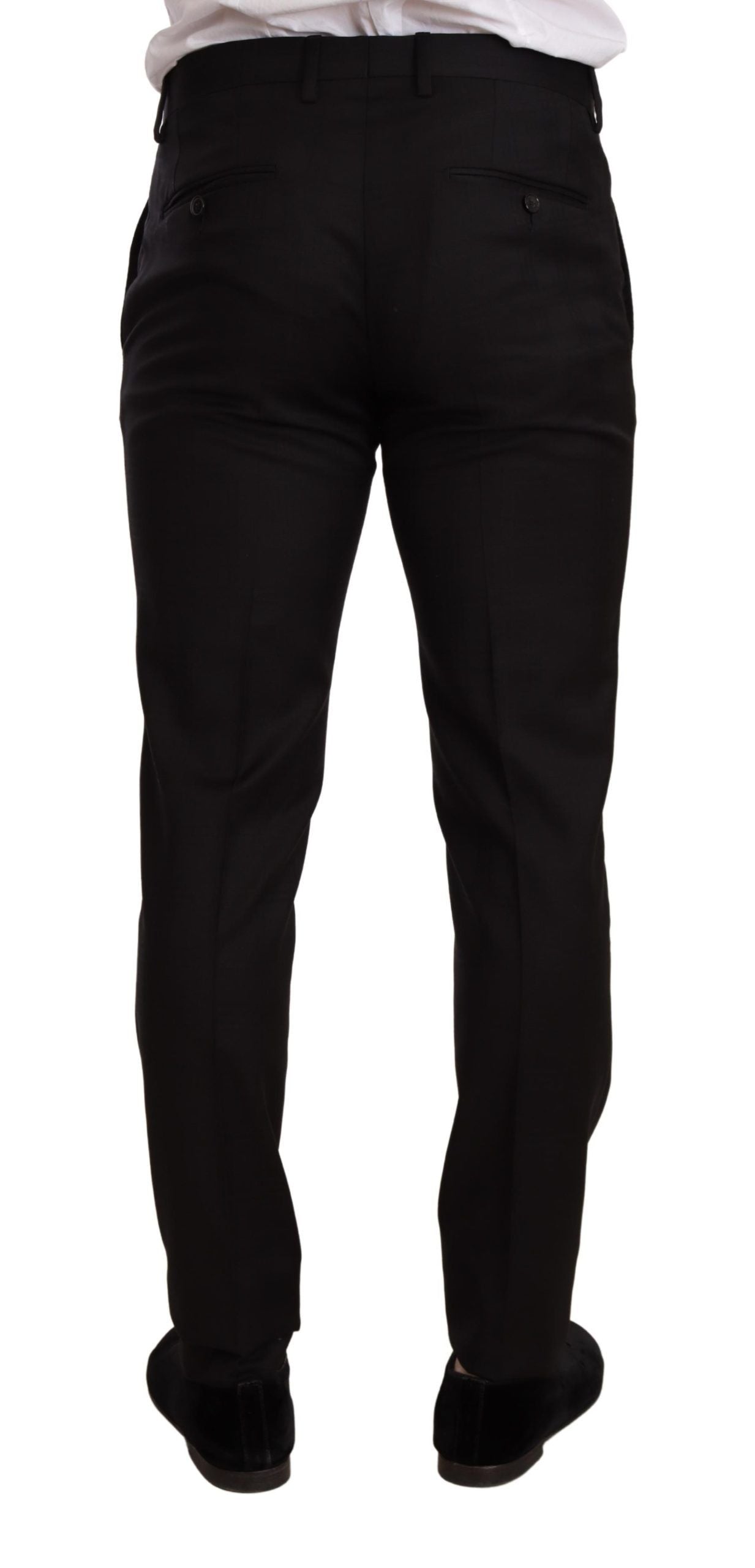 Schwarzer Anzug mit Glencheckmuster, MARTINI SLIM FIT, 2-teilig