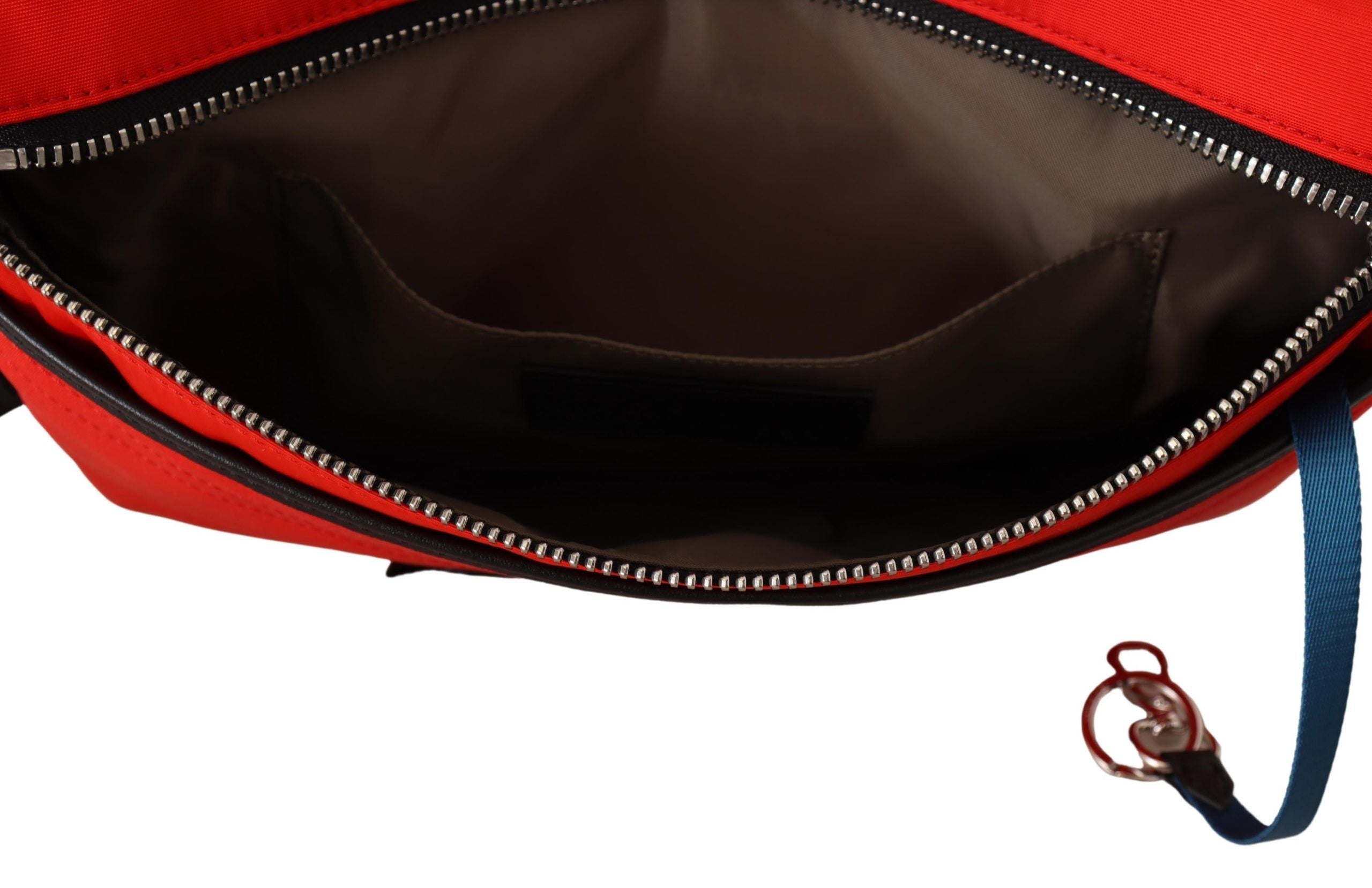 Borsa a tracolla Downtown piatta in poliammide rossa