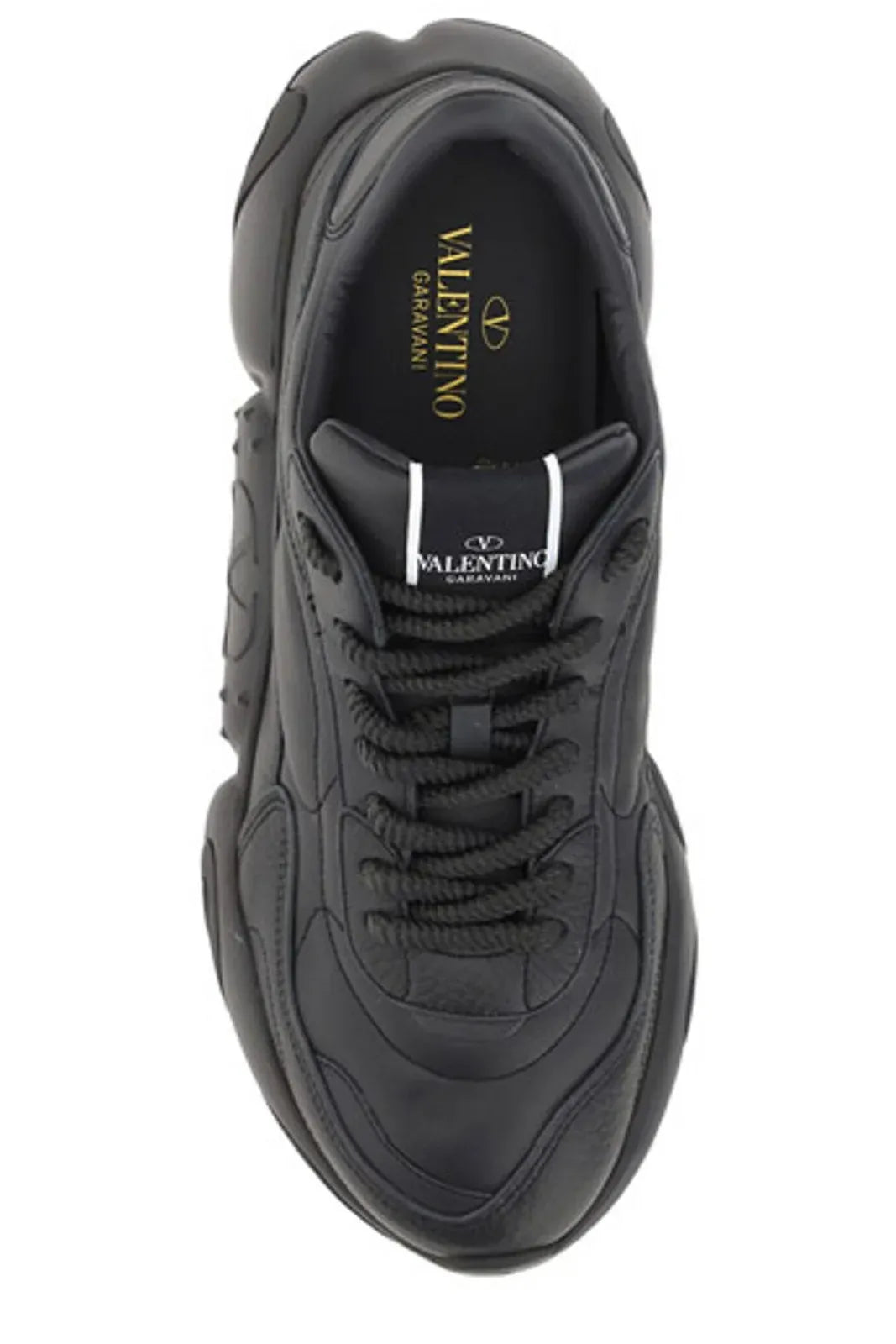 Schwarze Garavani Sneakers aus Kalbsleder