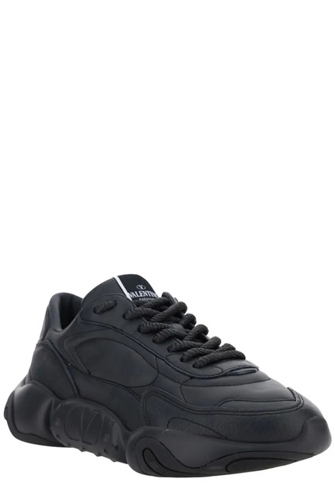 Schwarze Garavani Sneakers aus Kalbsleder