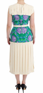 Multicolor Dress Gown Floral Sleeveless Gown