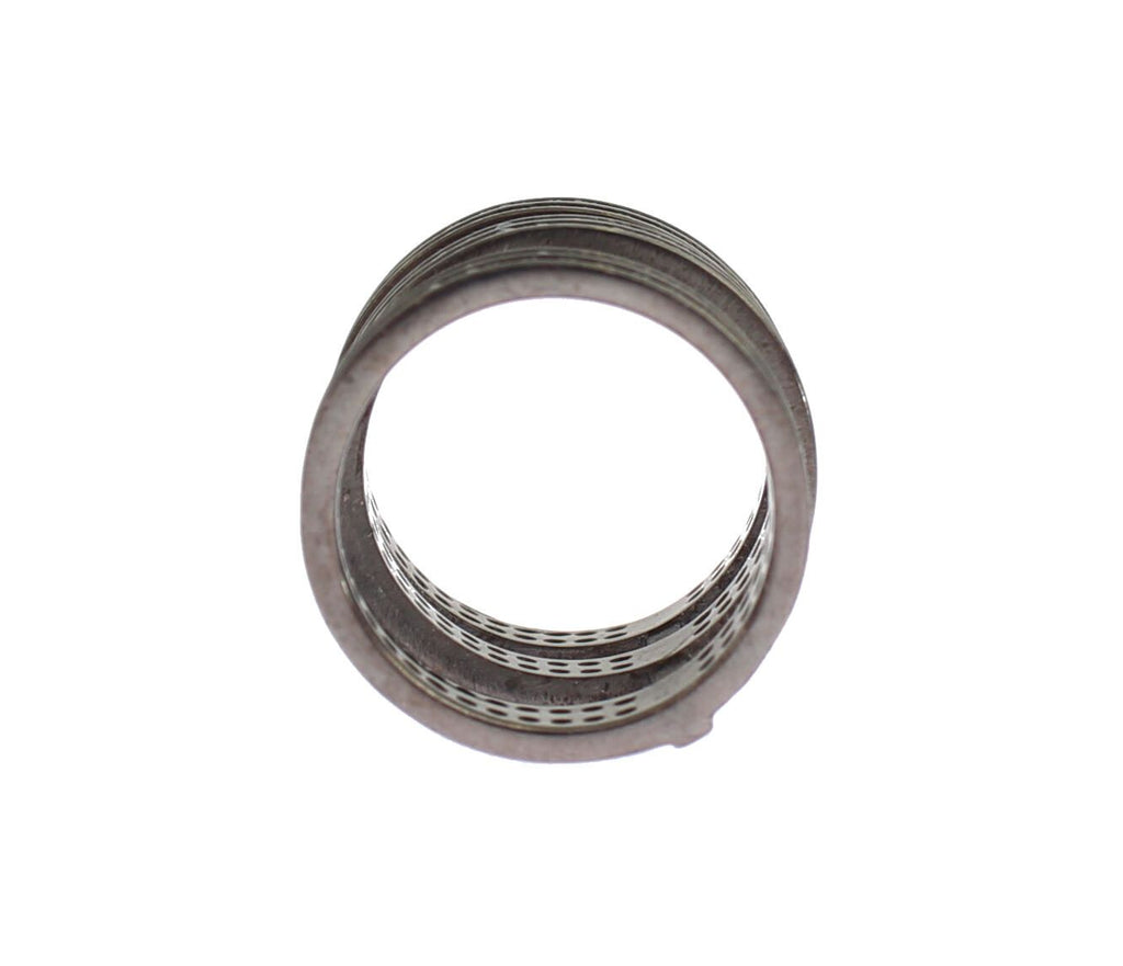 Schwarzer Zirkonia-Rhodium-925er-Silberring