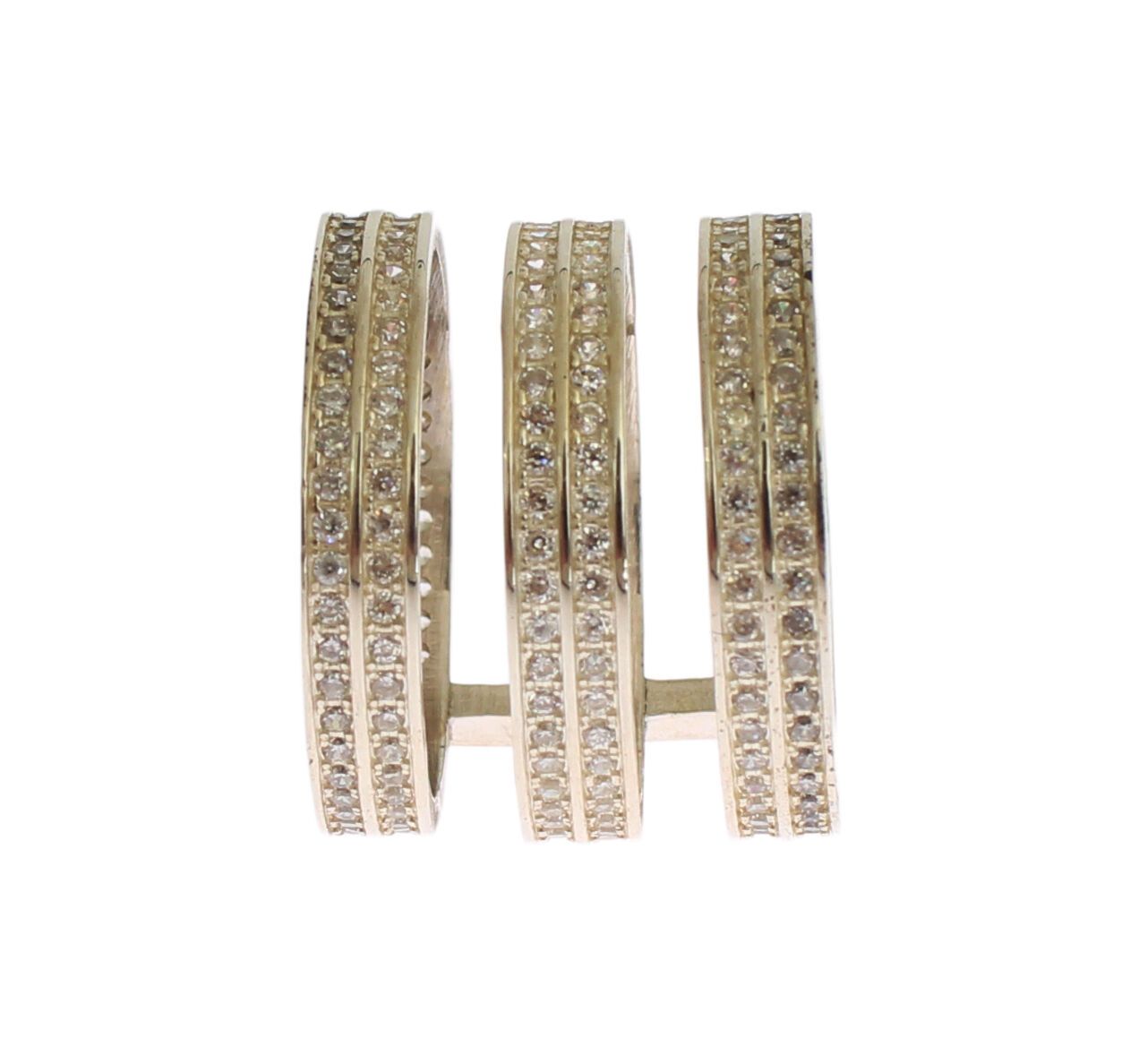 Authentischer Damenring aus 925er Sterlingsilber mit klaren Zirkonia