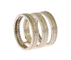 Authentischer Damenring aus 925er Sterlingsilber mit klaren Zirkonia