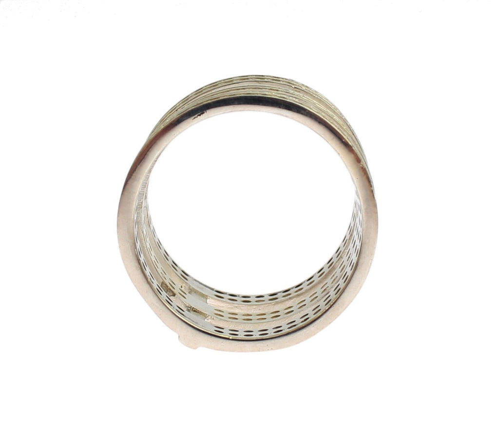 Authentischer Damenring aus 925er Sterlingsilber mit klaren Zirkonia