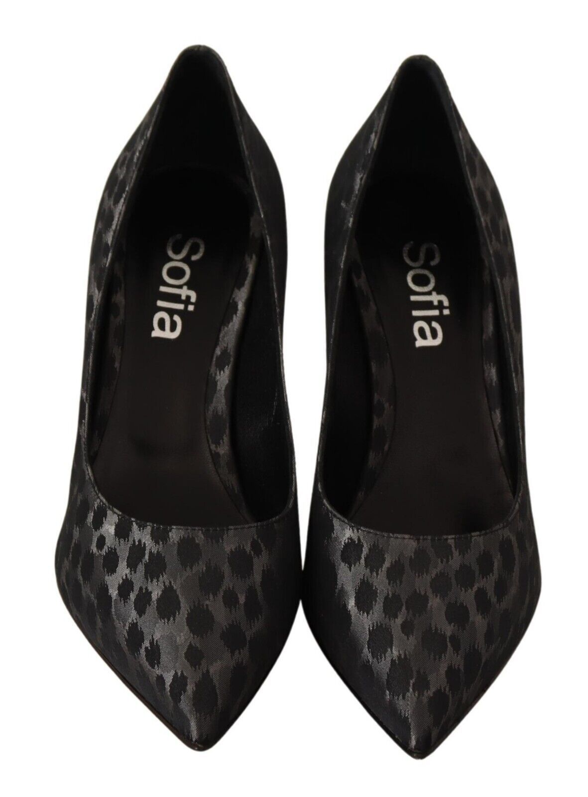 Schwarze Leo-Leder Stiletto Pumps
