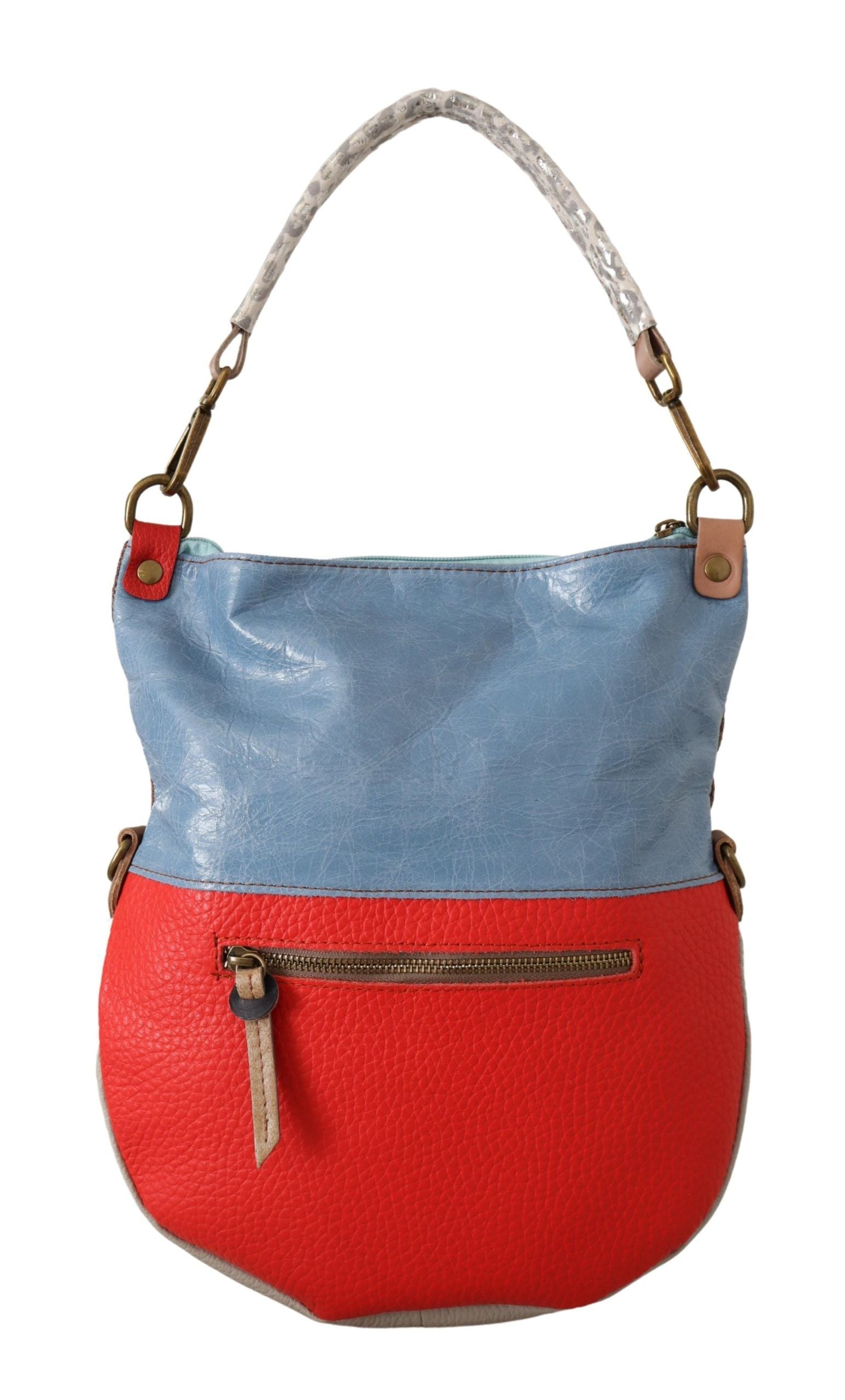 Borsa a Tracolla da Donna in Vera Pelle Multicolore