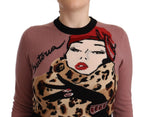 Pink Kaschmir Rundhals-Pullover