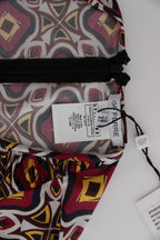 Buntes langärmeliges Viskose-Shiftkleid