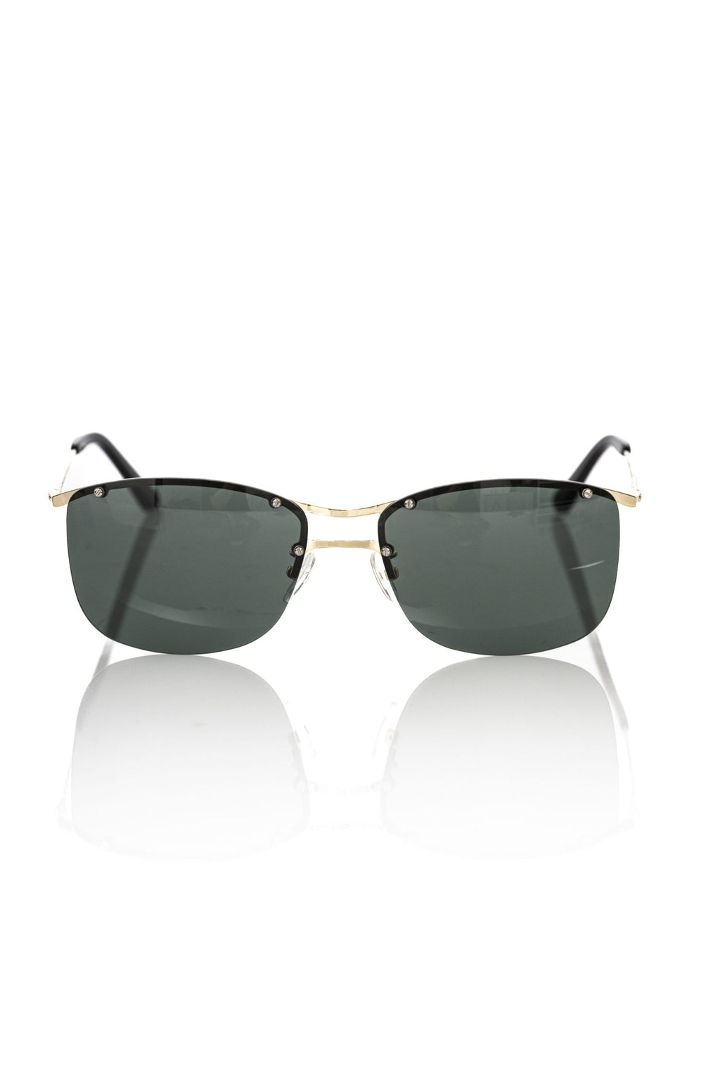 Sonnenbrille für Herren aus schwarzer Metallfaser