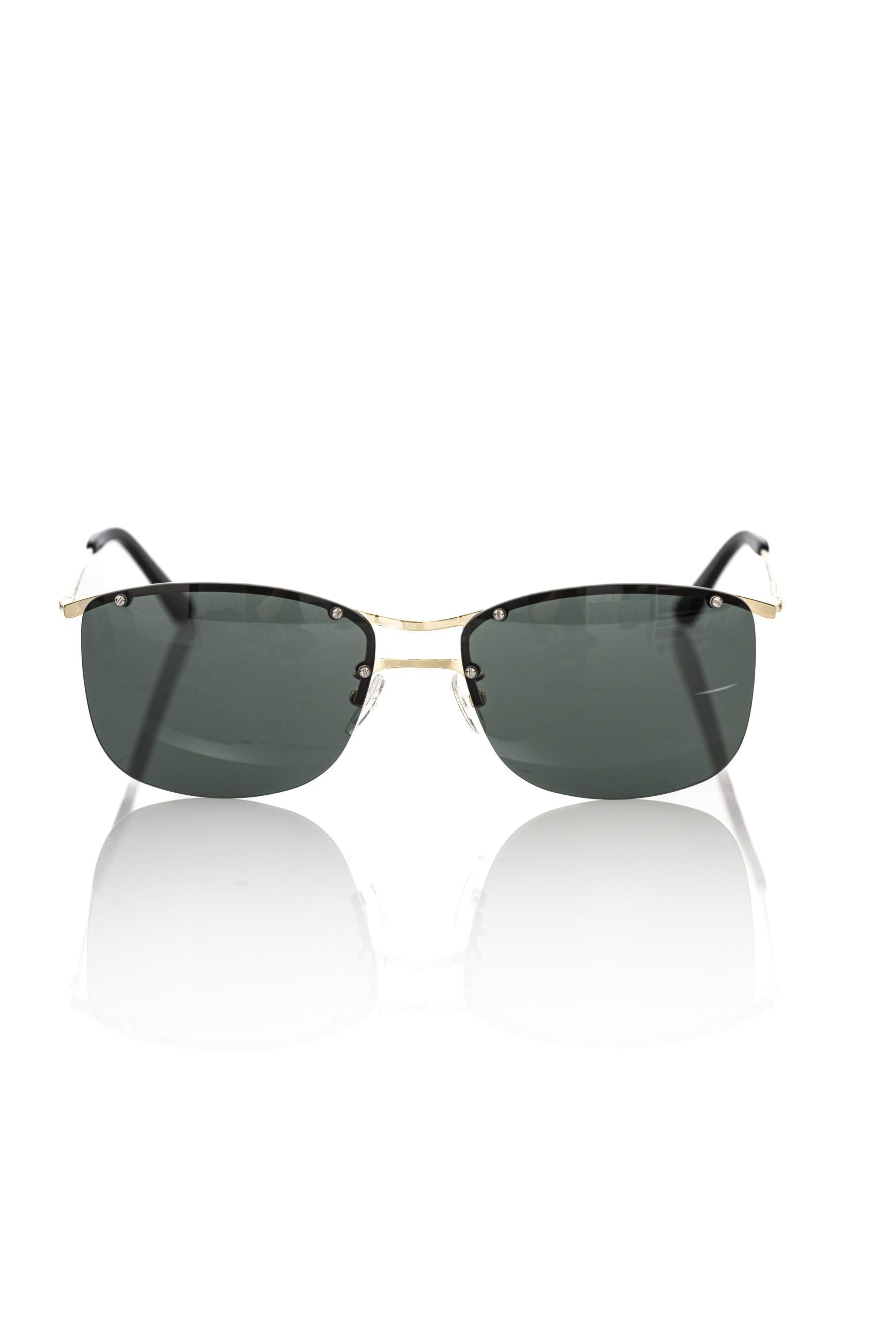 Sonnenbrille für Herren aus schwarzer Metallfaser