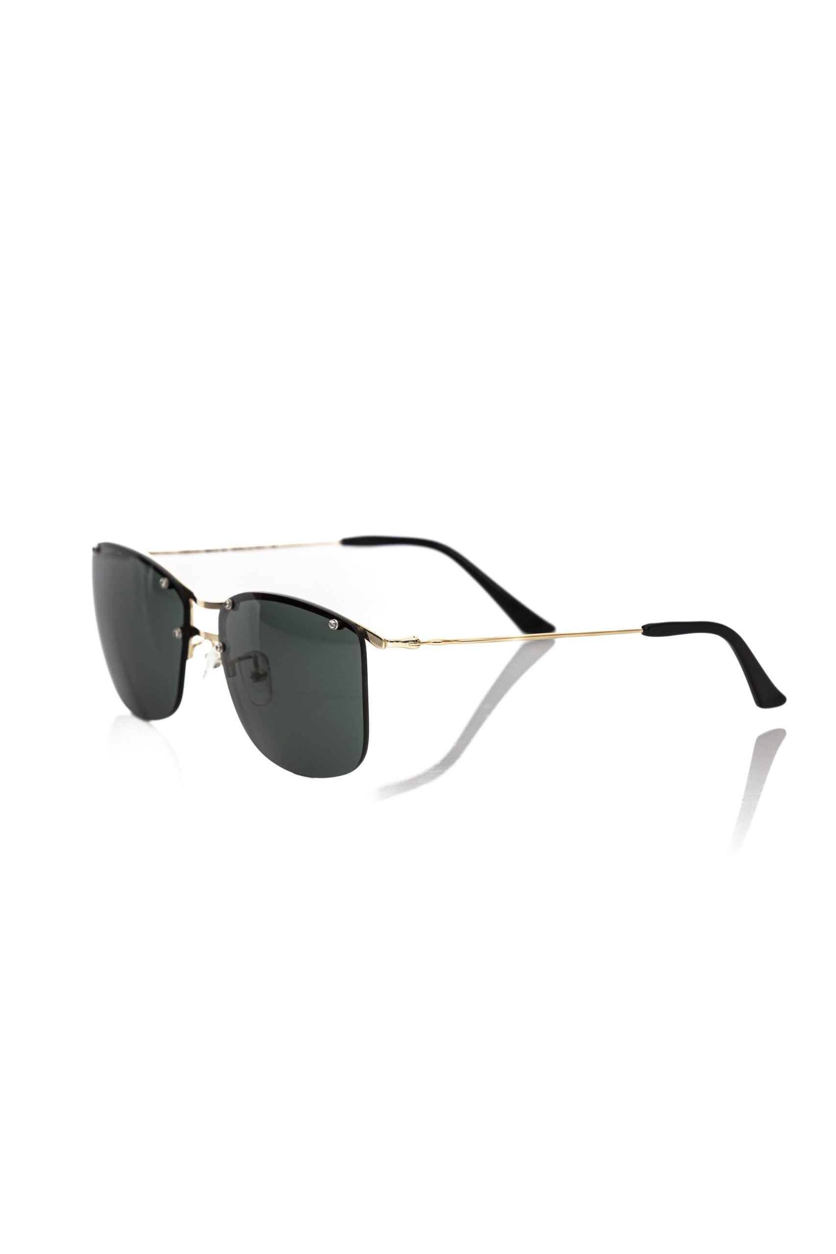 Sonnenbrille für Herren aus schwarzer Metallfaser