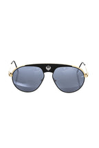 Sonnenbrillen-Visier für Herren, Metallic-Schwarz