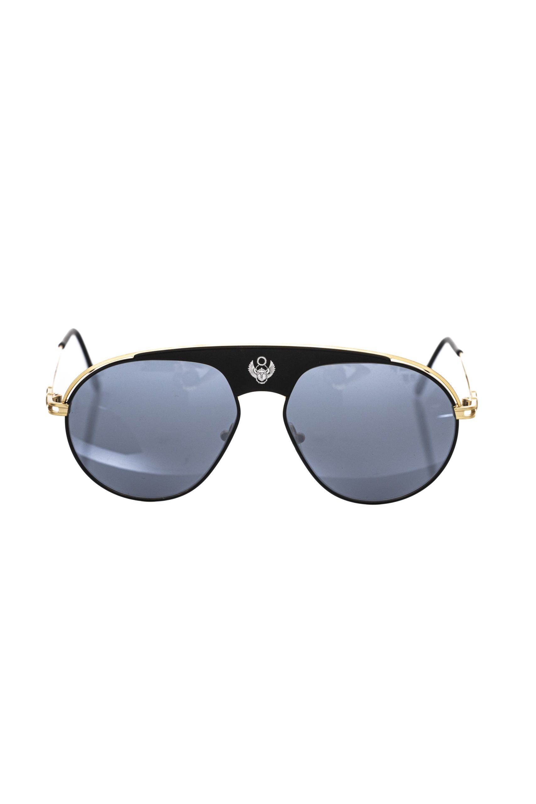 Sonnenbrillen-Visier für Herren, Metallic-Schwarz