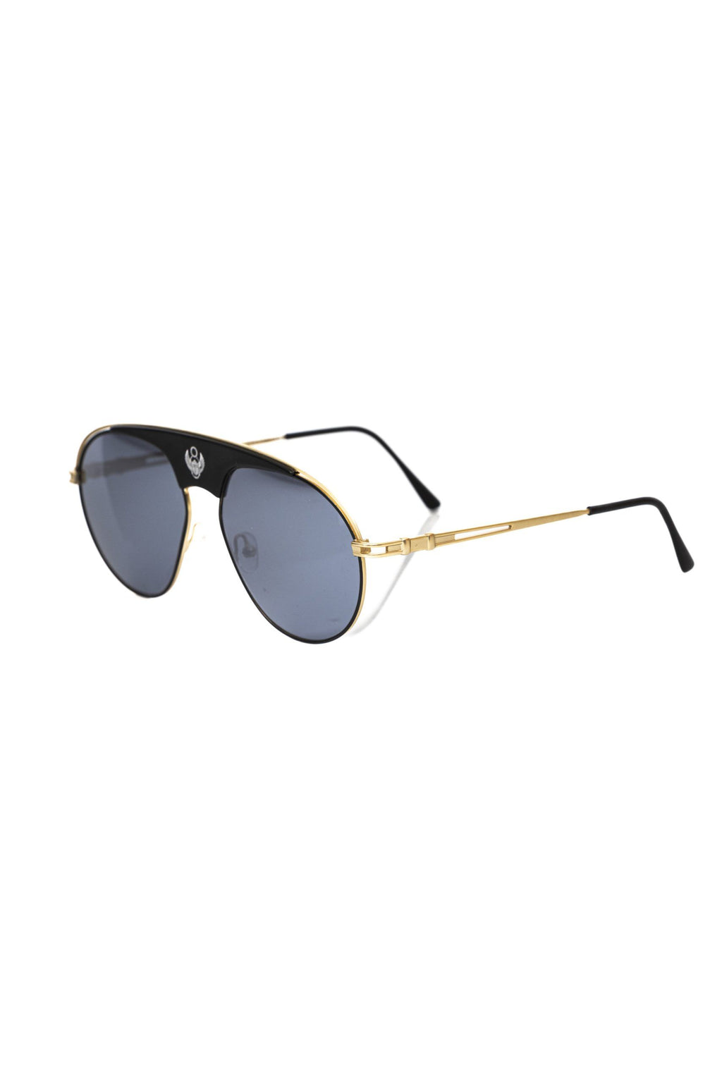 Sonnenbrillen-Visier für Herren, Metallic-Schwarz