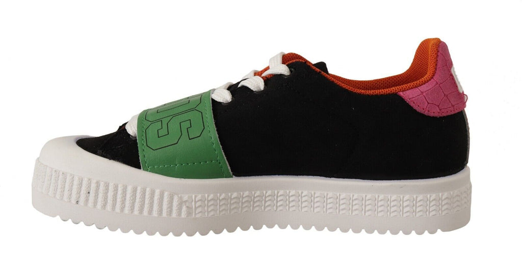 Multicolor Suede Low Top Lace Up Damen-Sneakers