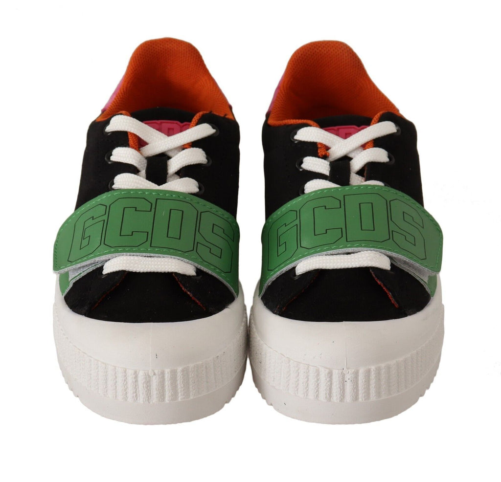 Multicolor Suede Low Top Lace Up Damen-Sneakers