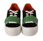 Multicolor Suede Low Top Lace Up Damen-Sneakers