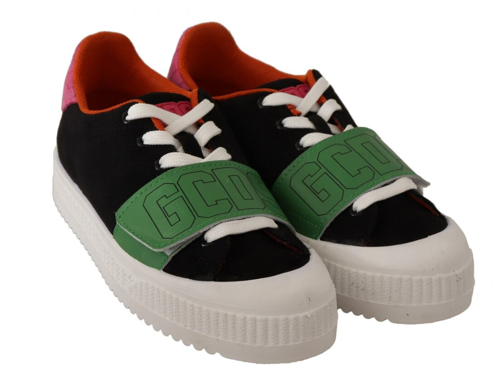 Multicolor Suede Low Top Lace Up Damen-Sneakers