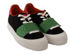 Multicolor Suede Low Top Lace Up Damen-Sneakers