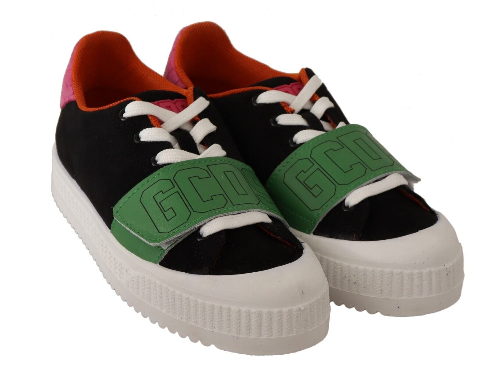 Multicolor Suede Low Top Lace Up Damen-Sneakers