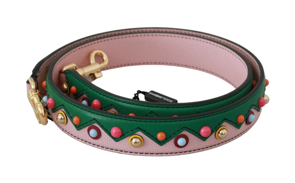 Tracolla in Pelle Rosa Accessorio per Borsa