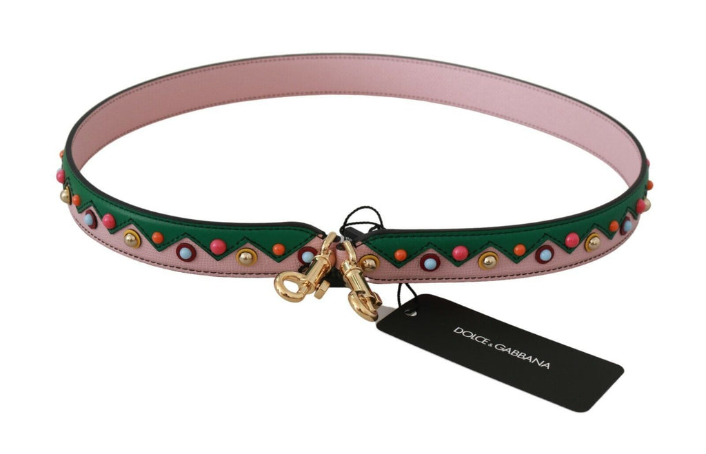 Tracolla in Pelle Rosa Accessorio per Borsa