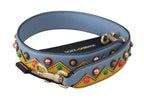 Blauer Handtaschen Schultergurt Leder