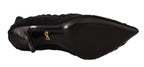 Schwarze Stretch-Socken kniehohe Stiefeletten