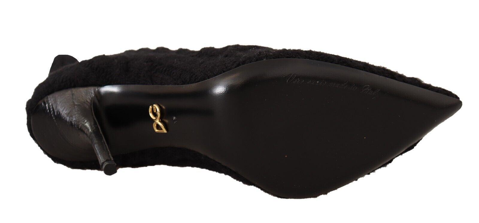 Schwarze Stretch-Socken kniehohe Stiefeletten