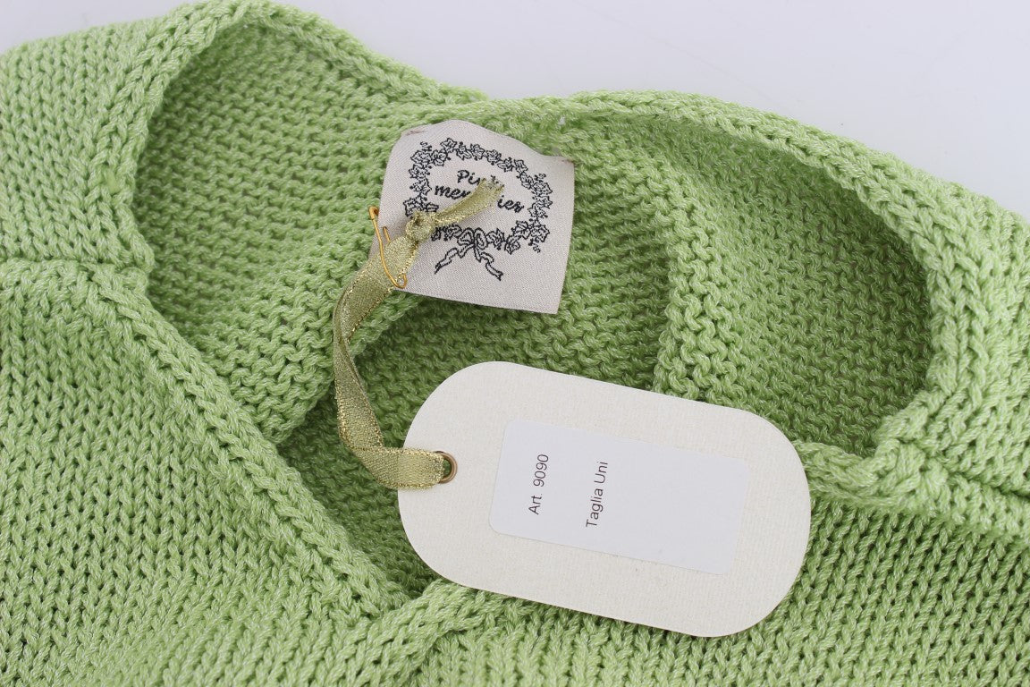Pullover aus grünem Baumwollmischgewebe