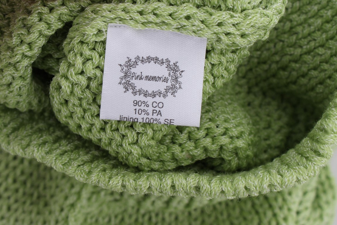 Pullover aus grünem Baumwollmischgewebe