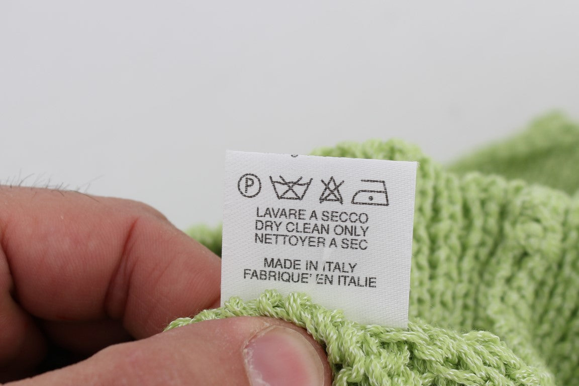 Pullover aus grünem Baumwollmischgewebe