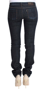Blue Cotton Stretch Slim Fit Jeans