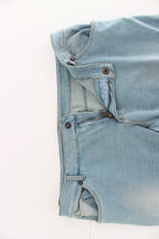 Blaue Capri-Hose verkürzte Jeans