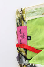 Bleistiftrock aus mehrfarbigem Organza