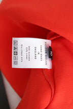Red Mini Linen 3/4 Sleeve Sheath Dress