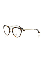 Brillenfassung aus braunem Acetat