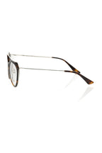 Brillenfassung aus braunem Acetat