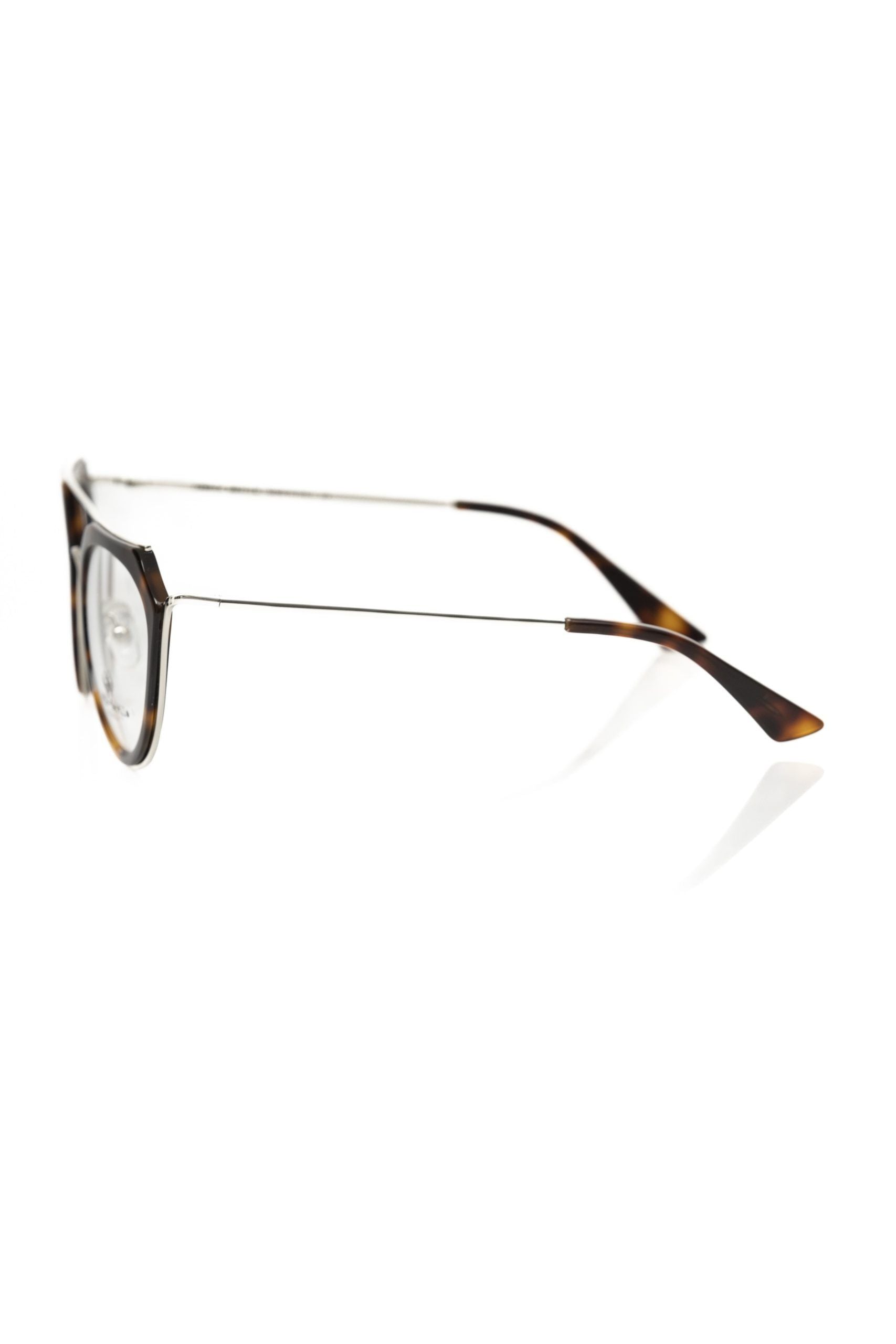 Brillenfassung aus braunem Acetat