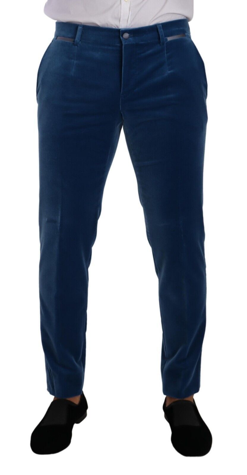 Blauer Samt-Anzug SICILIA Slim Fit, 2-teilig