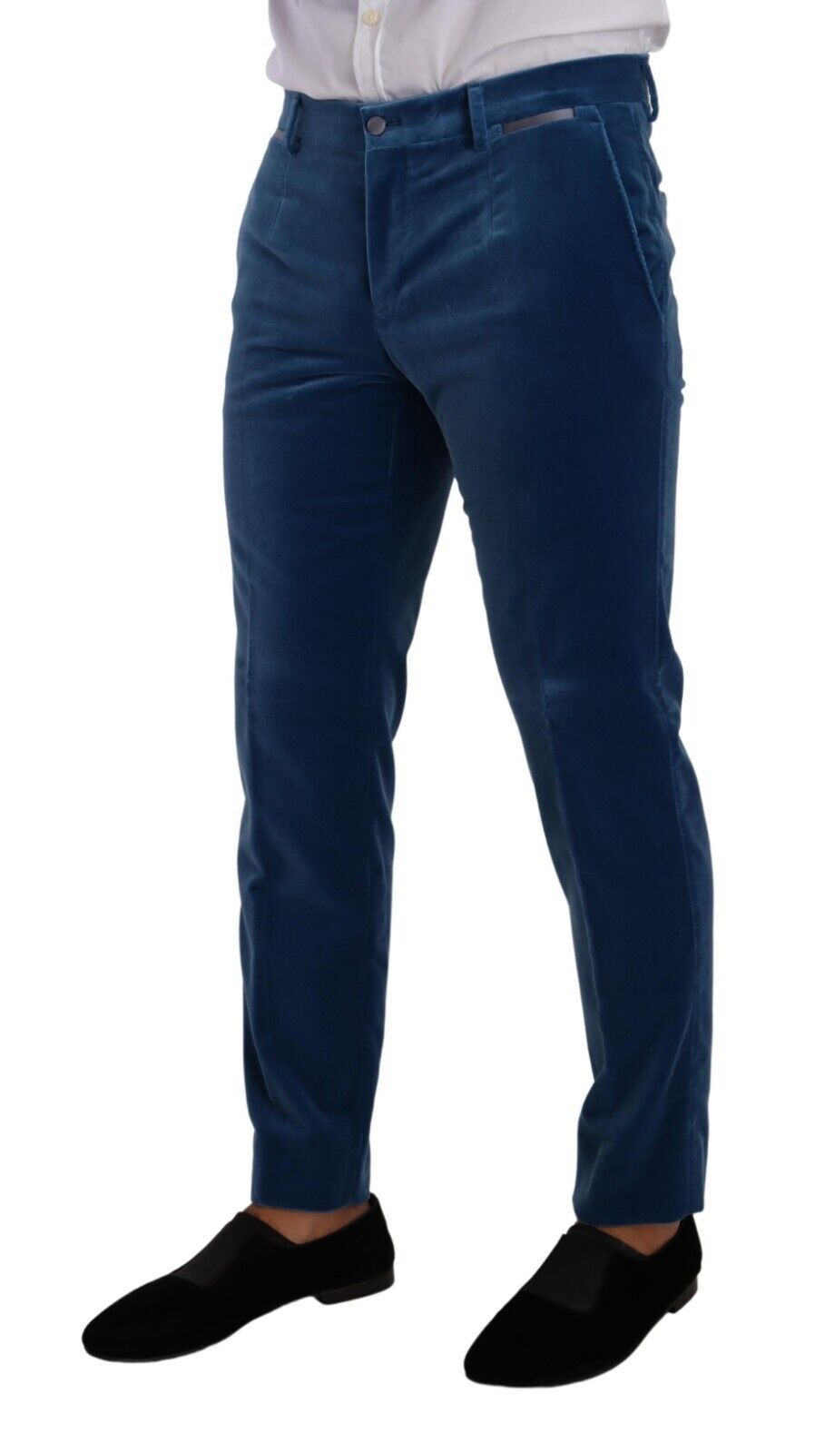 Blauer Samt-Anzug SICILIA Slim Fit, 2-teilig