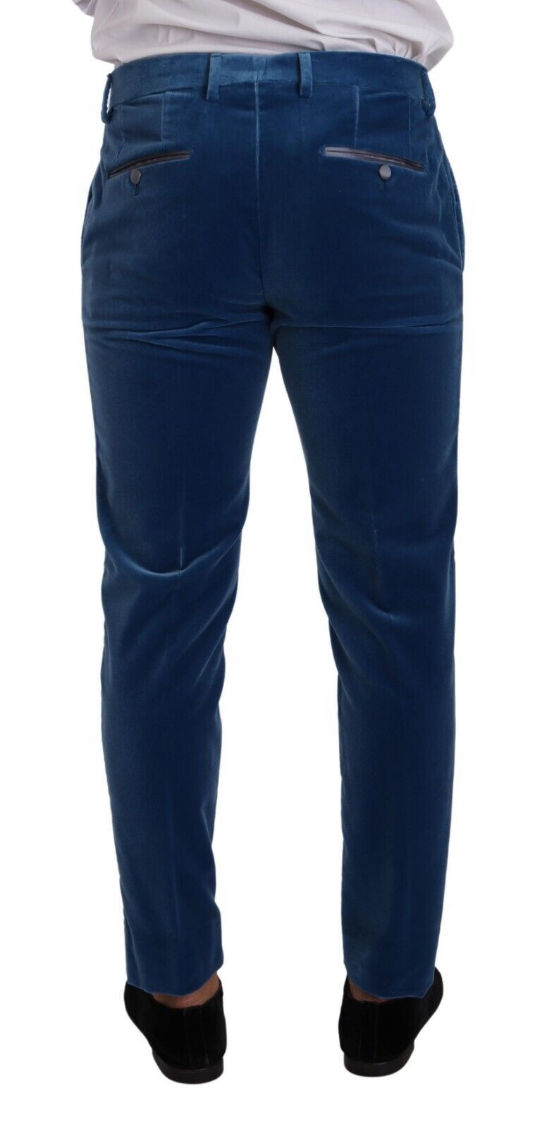 Blauer Samt-Anzug SICILIA Slim Fit, 2-teilig