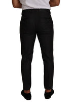 Gray Check Wool Formal Trouser Dress Pants