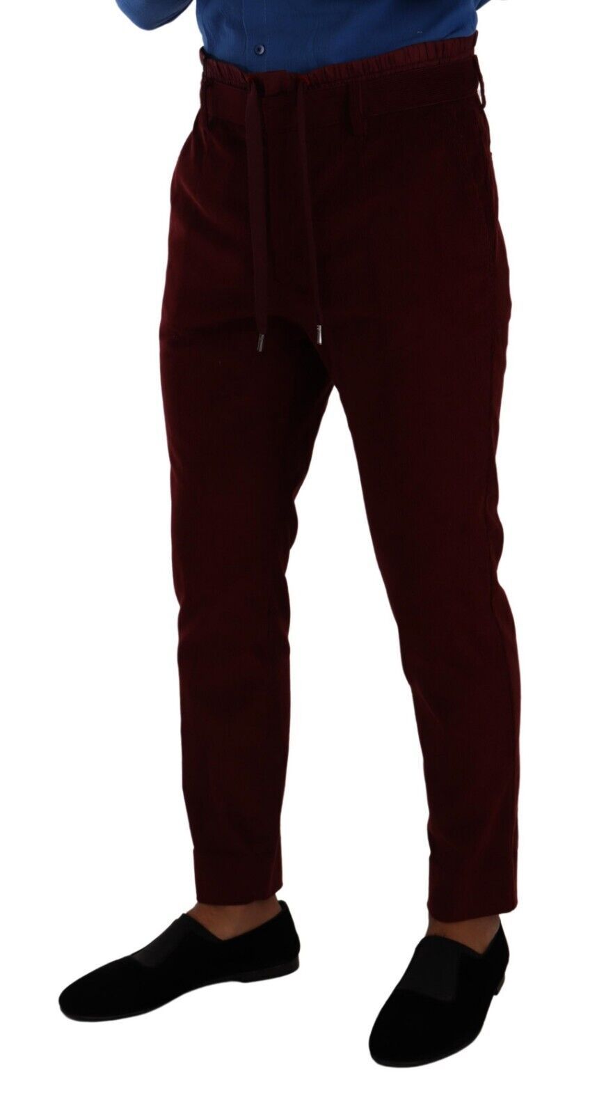 Bordeaux Samt Herren Anzugshose