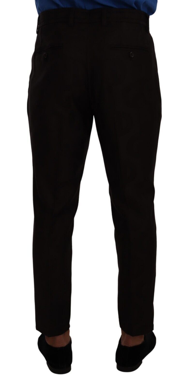 Bordeauxfarbene Skinny-Hose aus Wolle für Herren