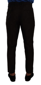 Bordeauxfarbene Skinny-Hose aus Wolle für Herren