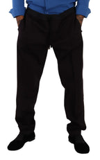 Bordeaux Cotton Mens Skinny Trouser Pants