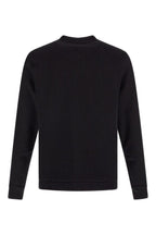 Black Cotton Logo Details Sweatshirt
