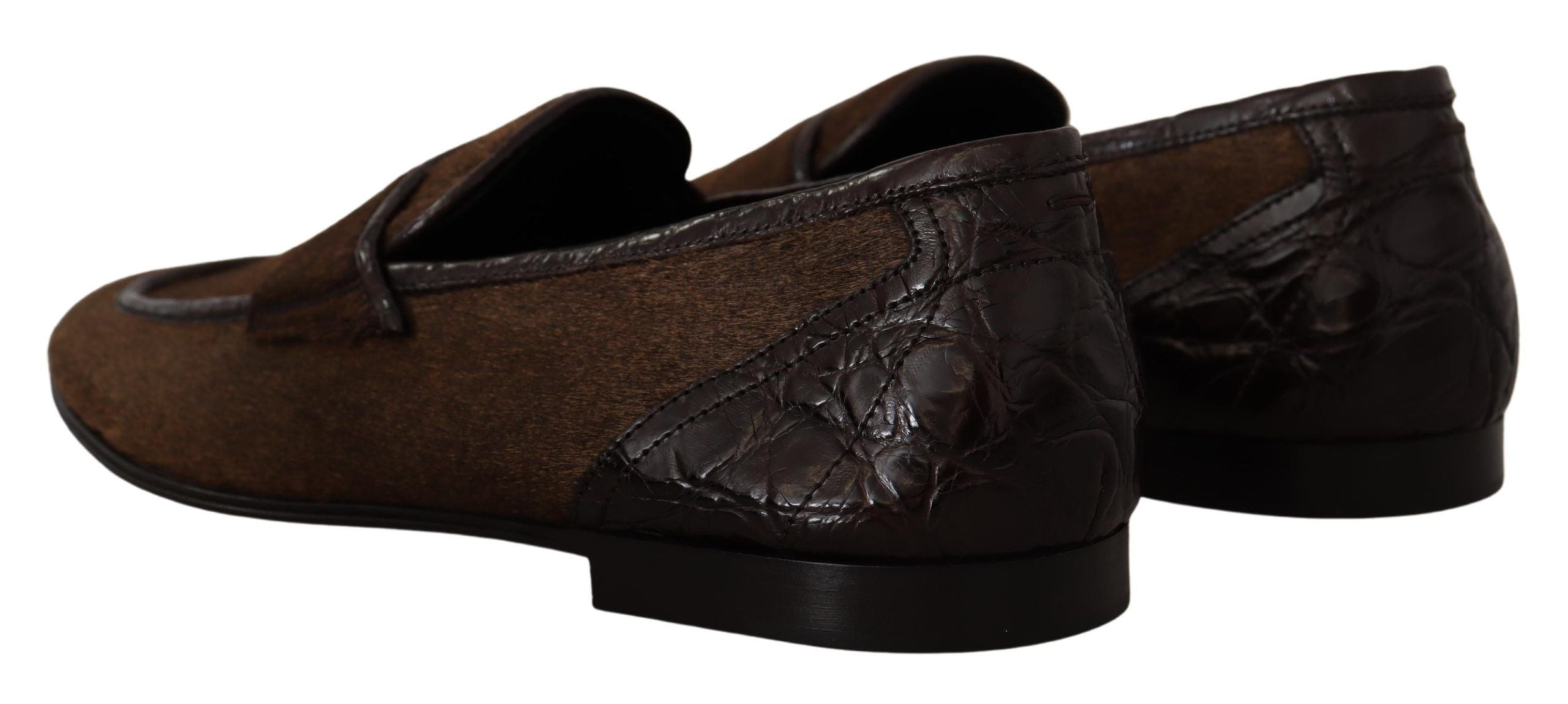 Shoes Dress Loafers Brown Leather Slip-On Shoes